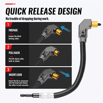 Right Angle Drill Adapter for Tight Spaces