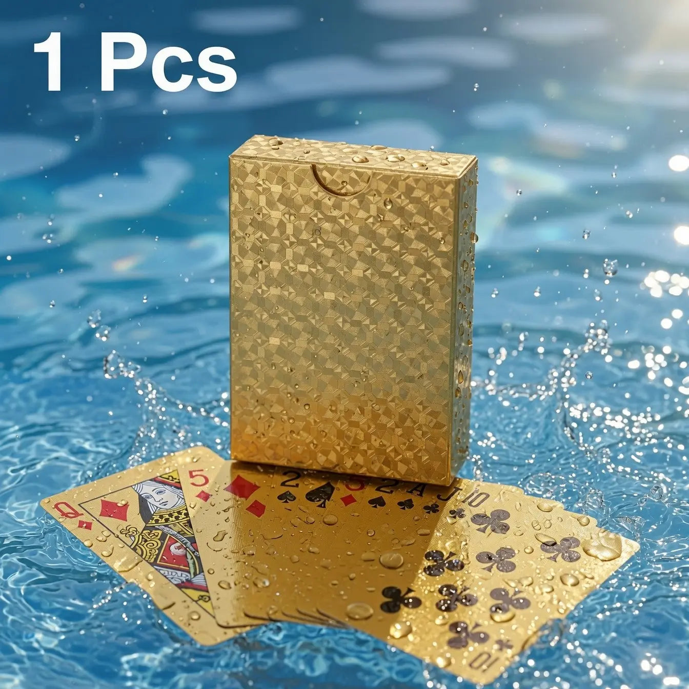 Waterproof Clear Color Card Game – Pool & Travel Deck