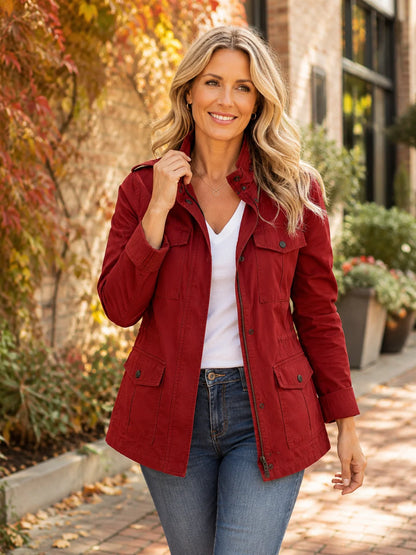 Klassische Utility-Jacke für Damen
