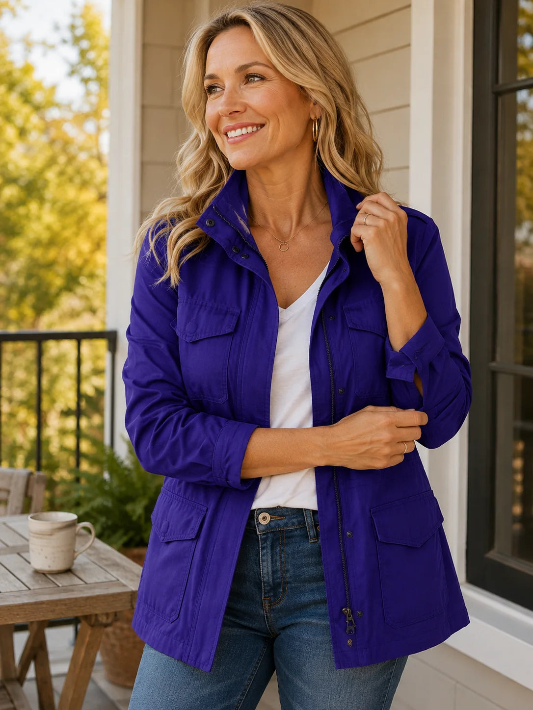 Klassische Utility-Jacke für Damen