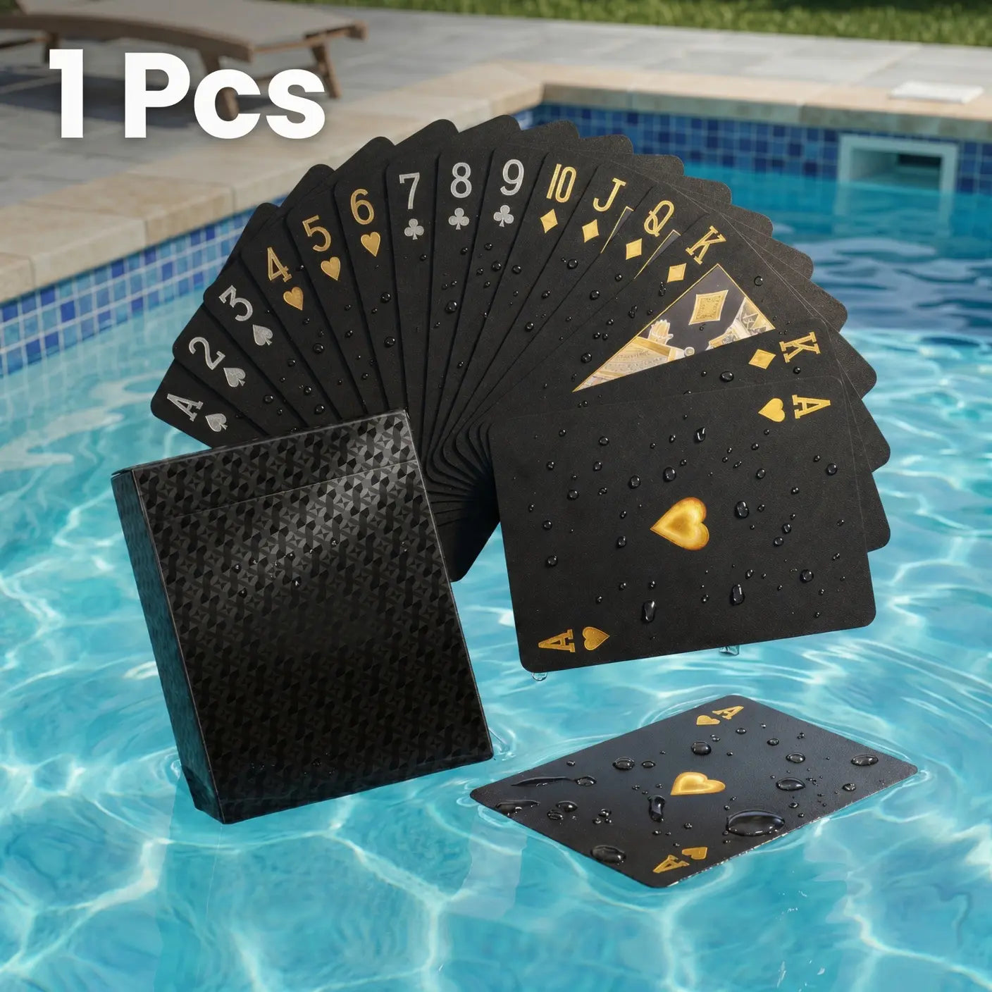 Waterproof Clear Color Card Game – Pool & Travel Deck