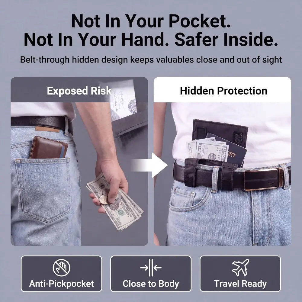 Comparison between exposed pocket carry and hidden belt pouch carry