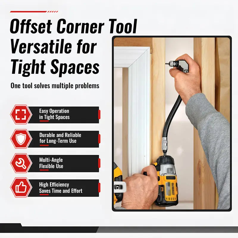 Right Angle Drill Adapter for Tight Spaces