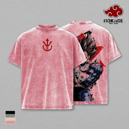Final Shine Attack Anime Washed Oversized Graphic Tee – 230GSM Cotton