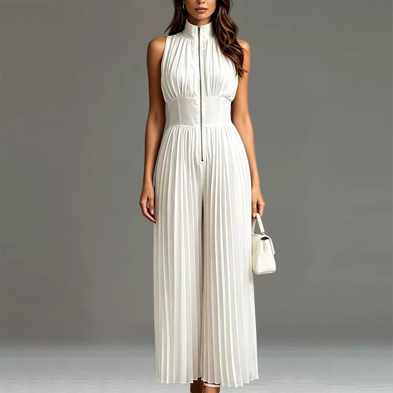 Flowing Pleated Jumpsuit