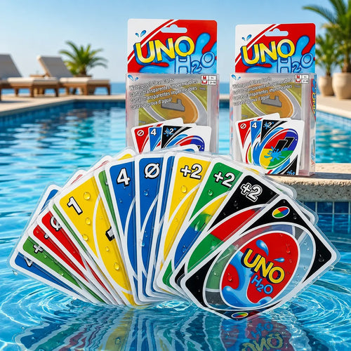 Waterproof Clear Color Card Game – Pool & Travel Deck