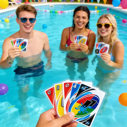Waterproof Clear Color Card Game – Pool & Travel Deck